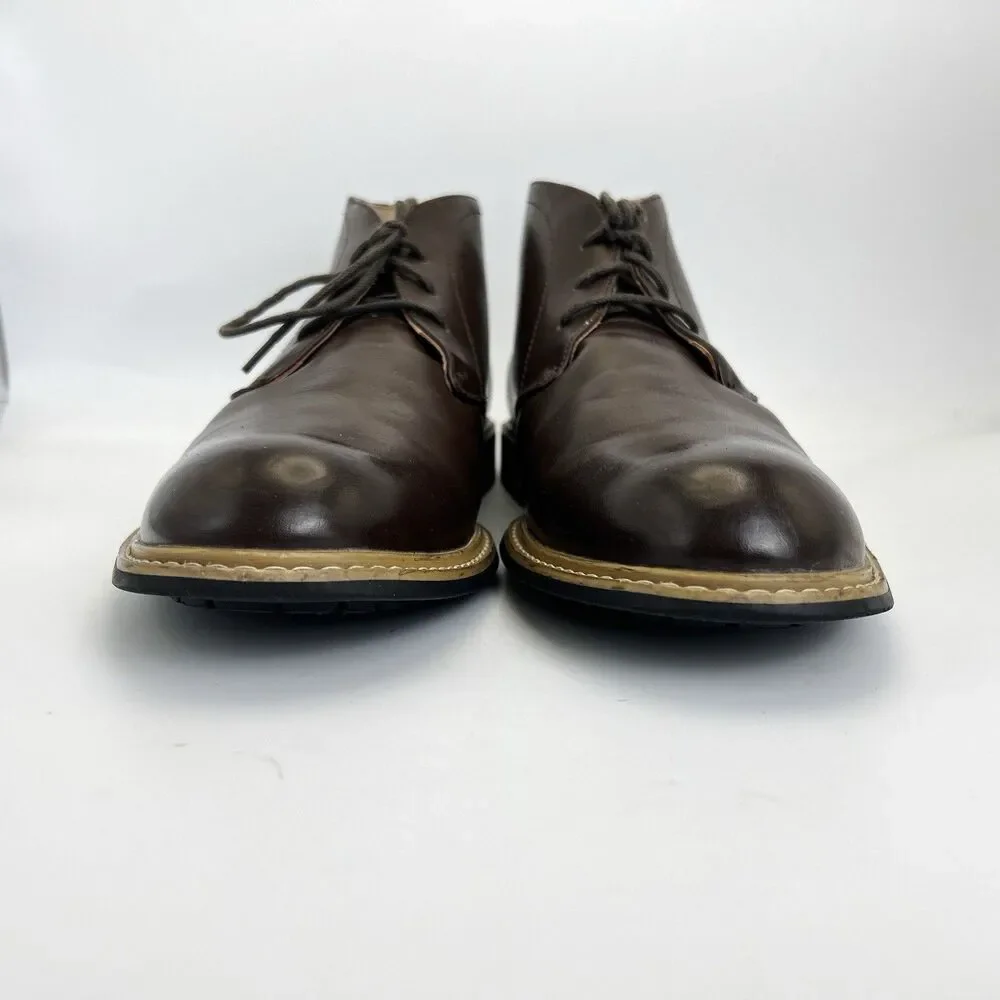 Bruno Marc Bergen 02 Chukka Ankle Boots Mens Sz 12 Brown Leather Dress Casual